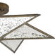 Stargazer 3 Light 30 inch Pyrite Bronze/Raj Mirror Semi-Flush Mount Ceiling Light
