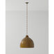 Earthshine 1 Light 22 inch Vintage Brass Pendant Ceiling Light, Large