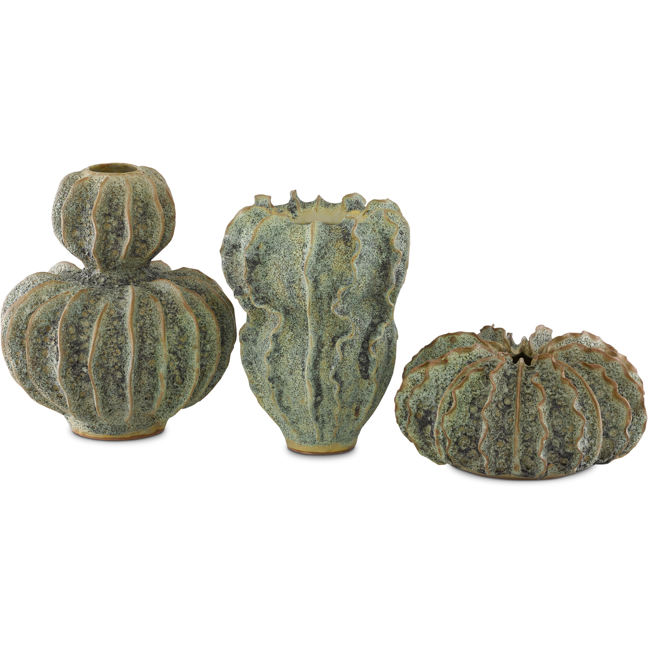 Sunken Boat 14.25 X 13 inch Double Gourd Vase