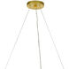 Canaan 3 Light 31.75 inch Gold Leaf/Distressed Black/Distressed White Chandelier Ceiling Light