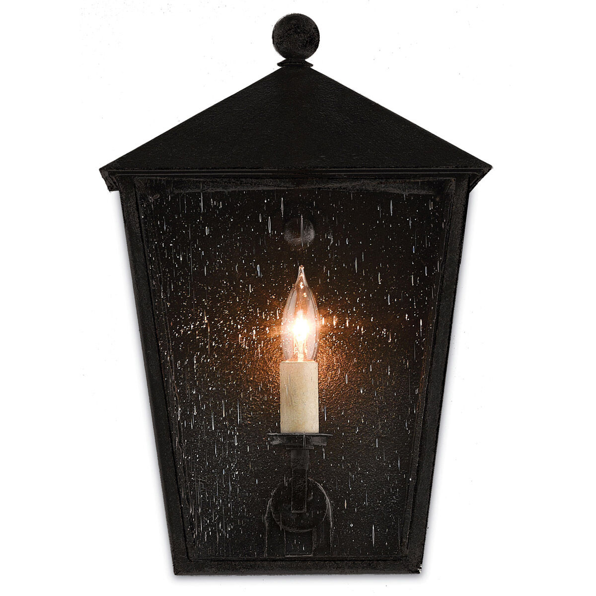 Bening 1 Light 14.75 inch Midnight Outdoor Wall Sconce, Small