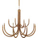 Samsara 12 Light 48 inch Natural/Saddle Tan Chandelier Ceiling Light, Large