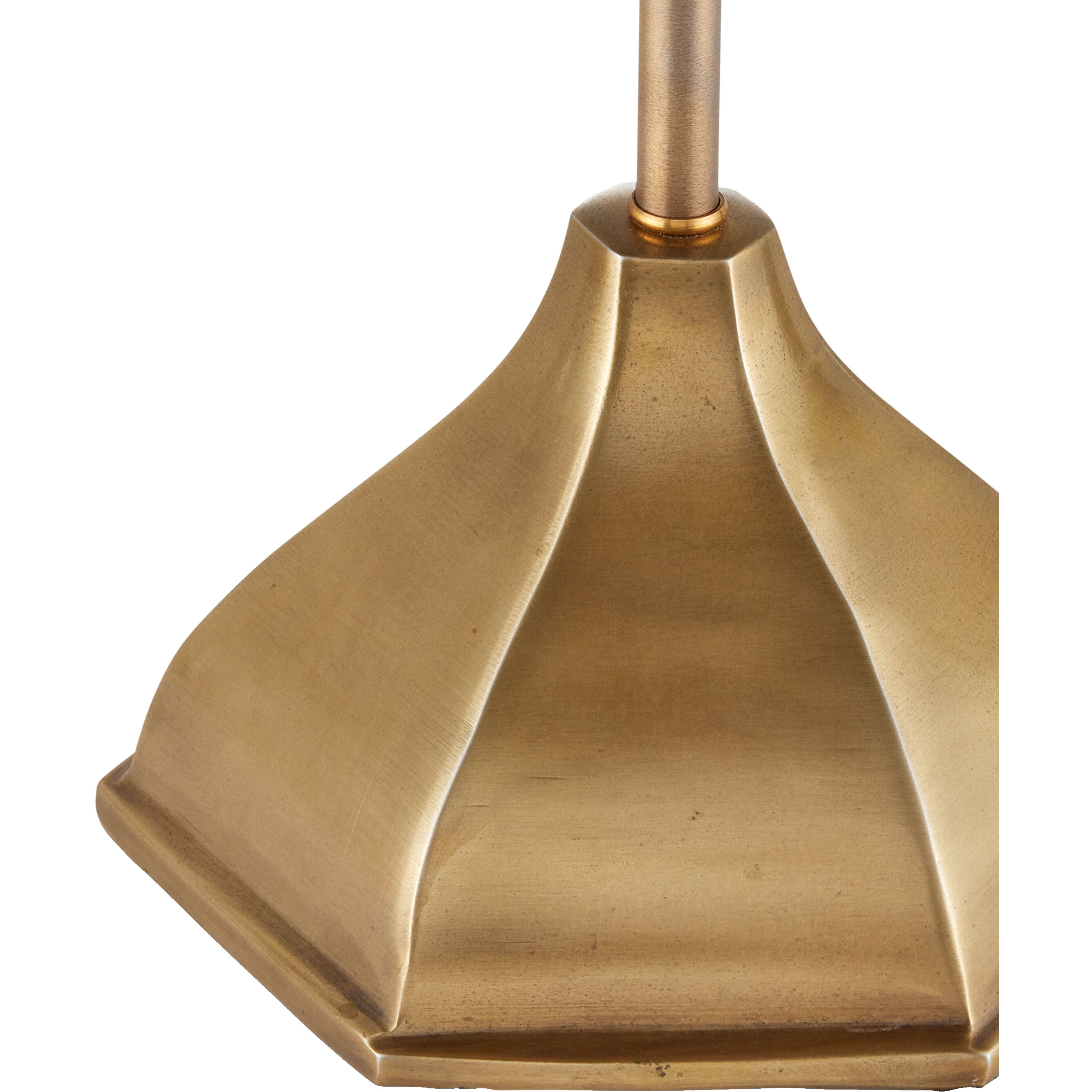 Domville 21 inch 7 watt Antique Brass/Black Table Lamp Portable Light