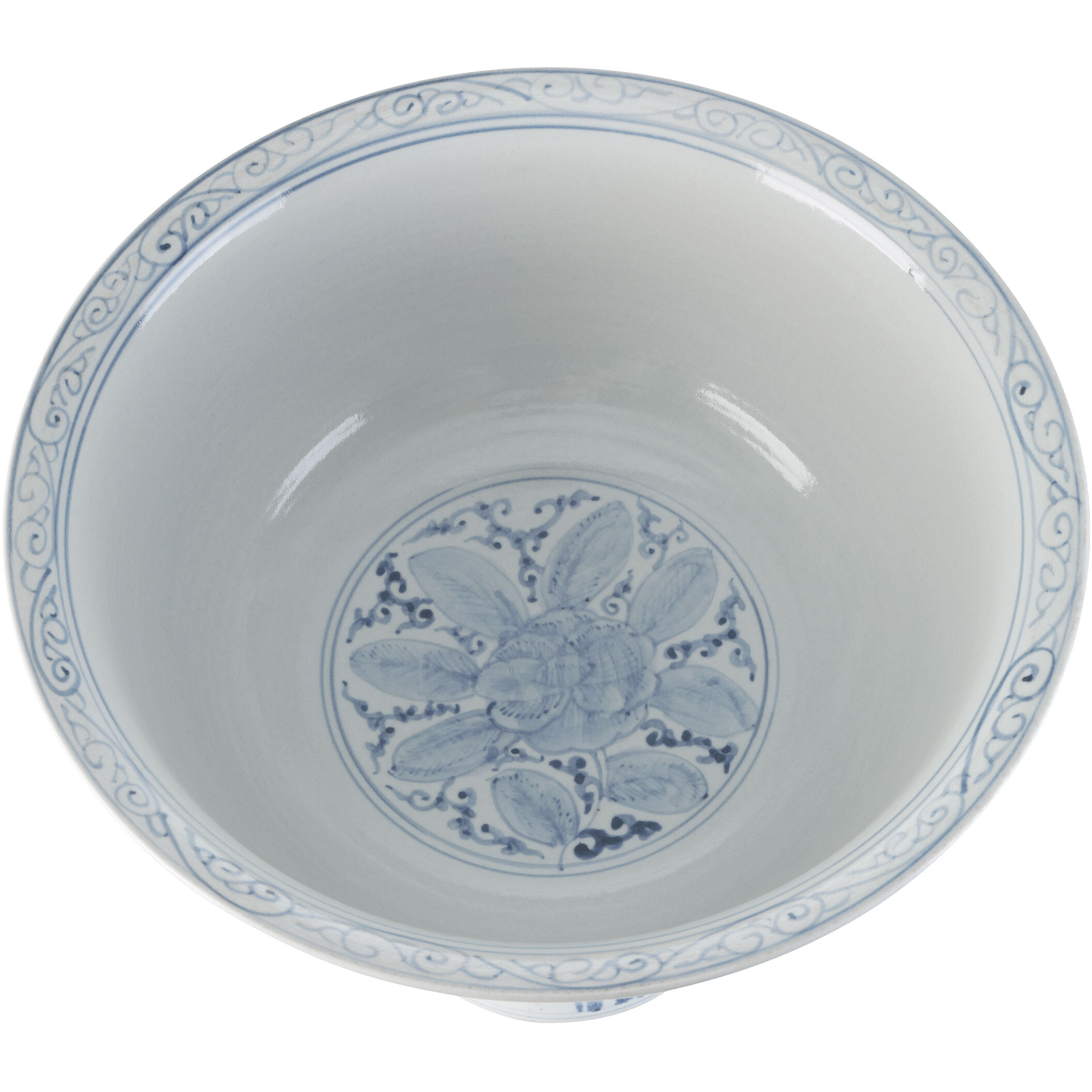 Ming Offering 13.5 inch Pedestal Bowl, Tall