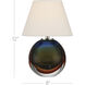 Voyage 12 inch 2.80 watt Green Blue/Amber/Clear Cordless Table Lamp Portable Light