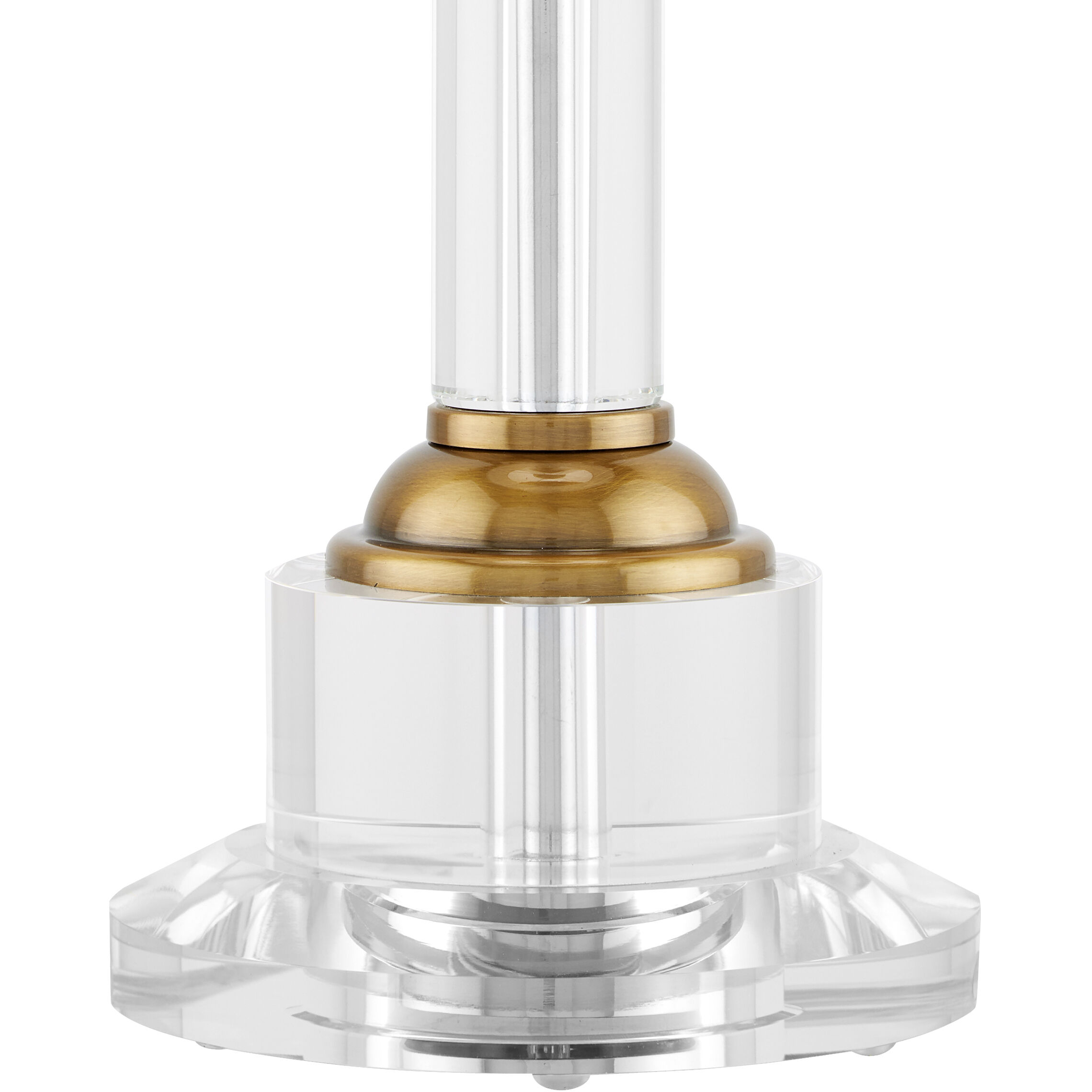 Lothian 29 inch 150 watt Clear/Antique Brass Table Lamp Portable Light