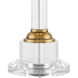 Lothian 29 inch 150 watt Clear/Antique Brass Table Lamp Portable Light