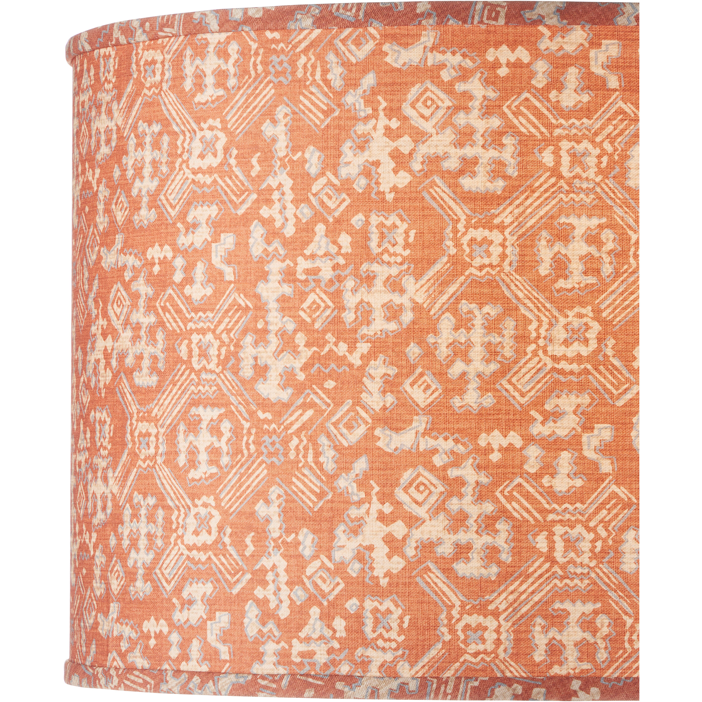 Nomad Terracotta/Ivory Drum Lamp Shade