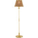 Deauville 55 inch 75 watt Polished Brass/Natural Floor Lamp Portable Light, Suzanne Duin Collection