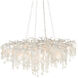 Lusso 16 Light 43.5 inch Natural/Pearlized White Chandelier Ceiling Light