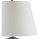 Nami 31 inch 150 watt Blue and White with Gold Leaf Table Lamp Portable Light
