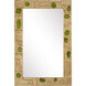 Beau Monde 35.75 X 23.75 inch Gold/Green Mirror