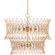 Marquise 9 Light 30 inch Clear/Luxor Gold Chandelier Ceiling Light, Medium