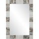 Elena 40 X 28 inch White and Brown with Mirror Mirror