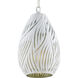 Midori 1 Light 7 inch White and Green Pendant Ceiling Light