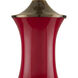 Lilou 31.5 inch 150 watt Red and Antique Brass Table Lamp Portable Light