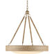Hopscotch 1 Light 24 inch Natural/Frosted White/Beige/Sugar White Chandelier Ceiling Light