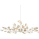 Lunaria 6 Light 51 inch Contemporary Silver Leaf Chandelier Ceiling Light