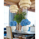 Antibes 3 Light 22.5 inch Bleached Natural/Snow White Chandelier Ceiling Light, Small