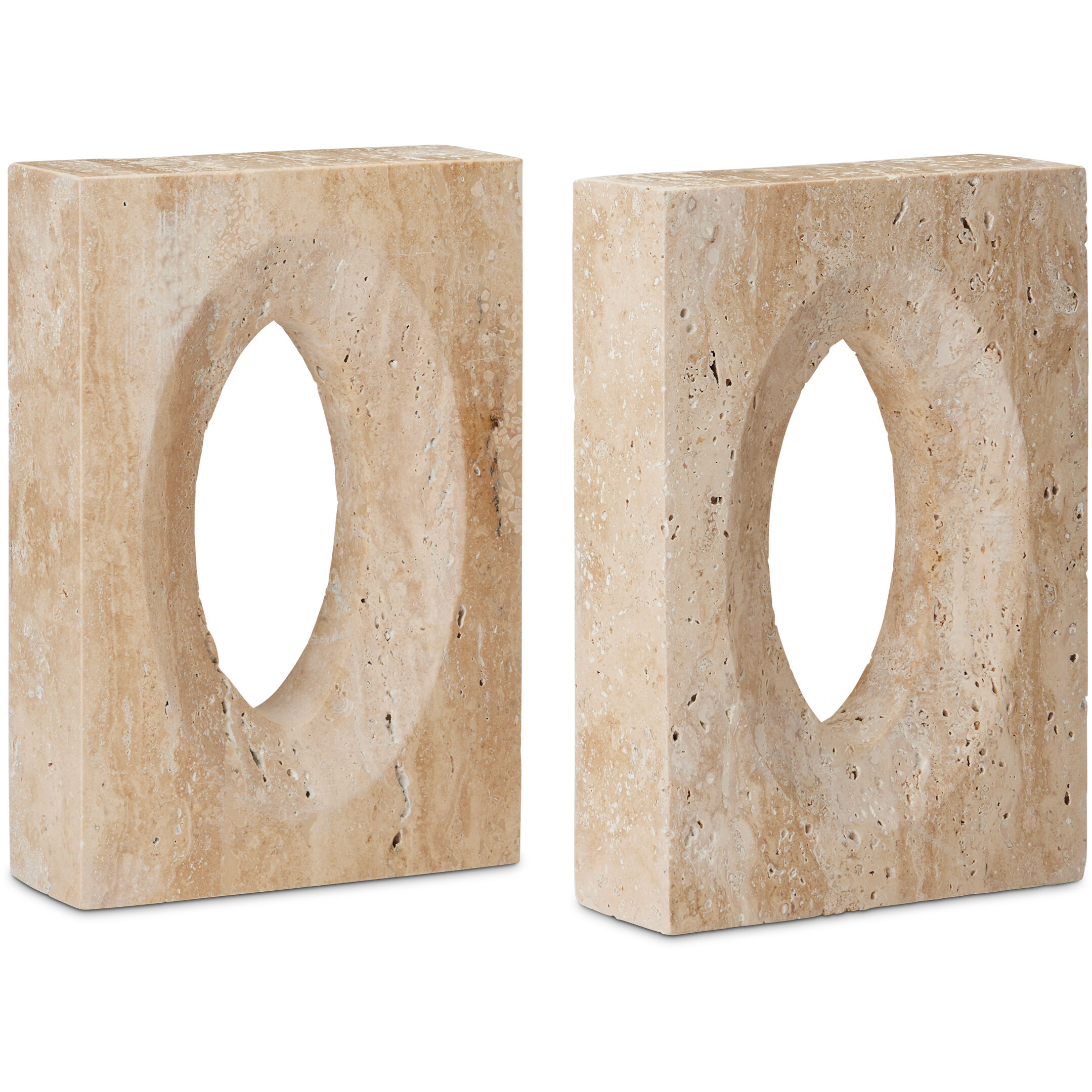 Demi 5.5 inch Natural Bookends, Set of 2