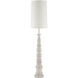 Malayan 80 inch 75 watt Whitewash Floor Lamp Portable Light
