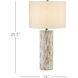 Aquila 29.5 inch 150 watt Natural Bone/Antique Brass Table Lamp Portable Light