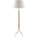 Circus 66.5 inch 150 watt Natural/Brushed Brass Floor Lamp Portable Light