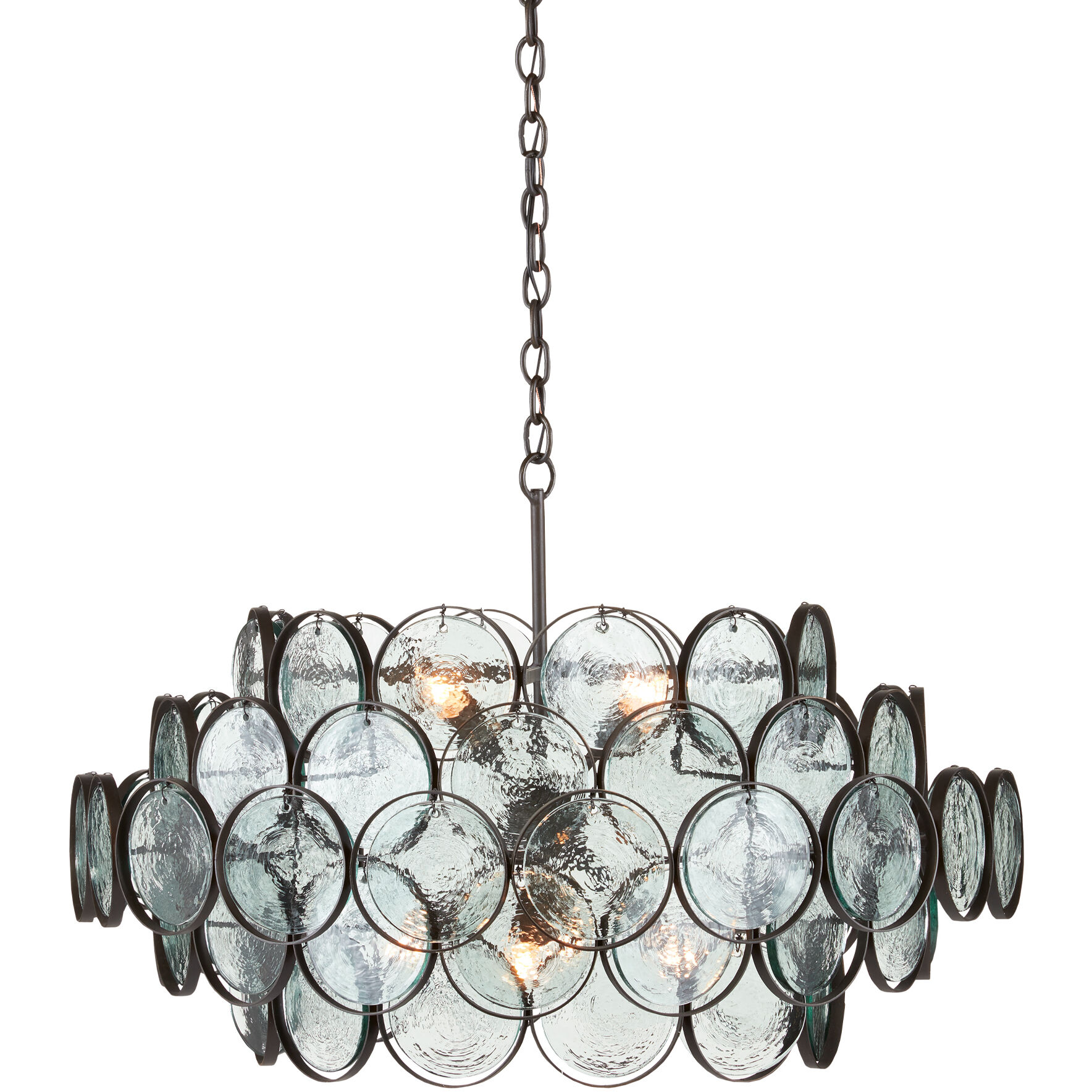 Galahad 8 Light 33.5 inch Bronze Chandelier Ceiling Light, Small