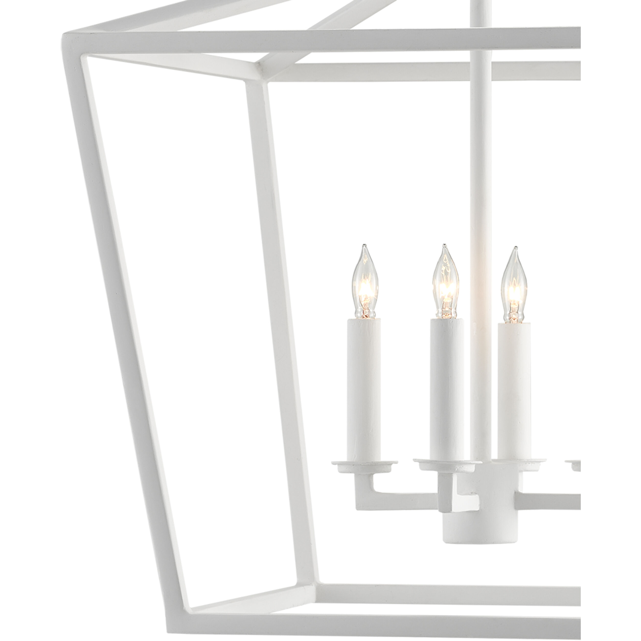 Denison 4 Light 18 inch Gesso White Lantern Pendant Ceiling Light, Medium