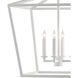 Denison 4 Light 18 inch Gesso White Lantern Pendant Ceiling Light, Medium