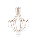 Elizabeth 6 Light 35.5 inch Rhine Gold Chandelier Ceiling Light, Lillian August Collection