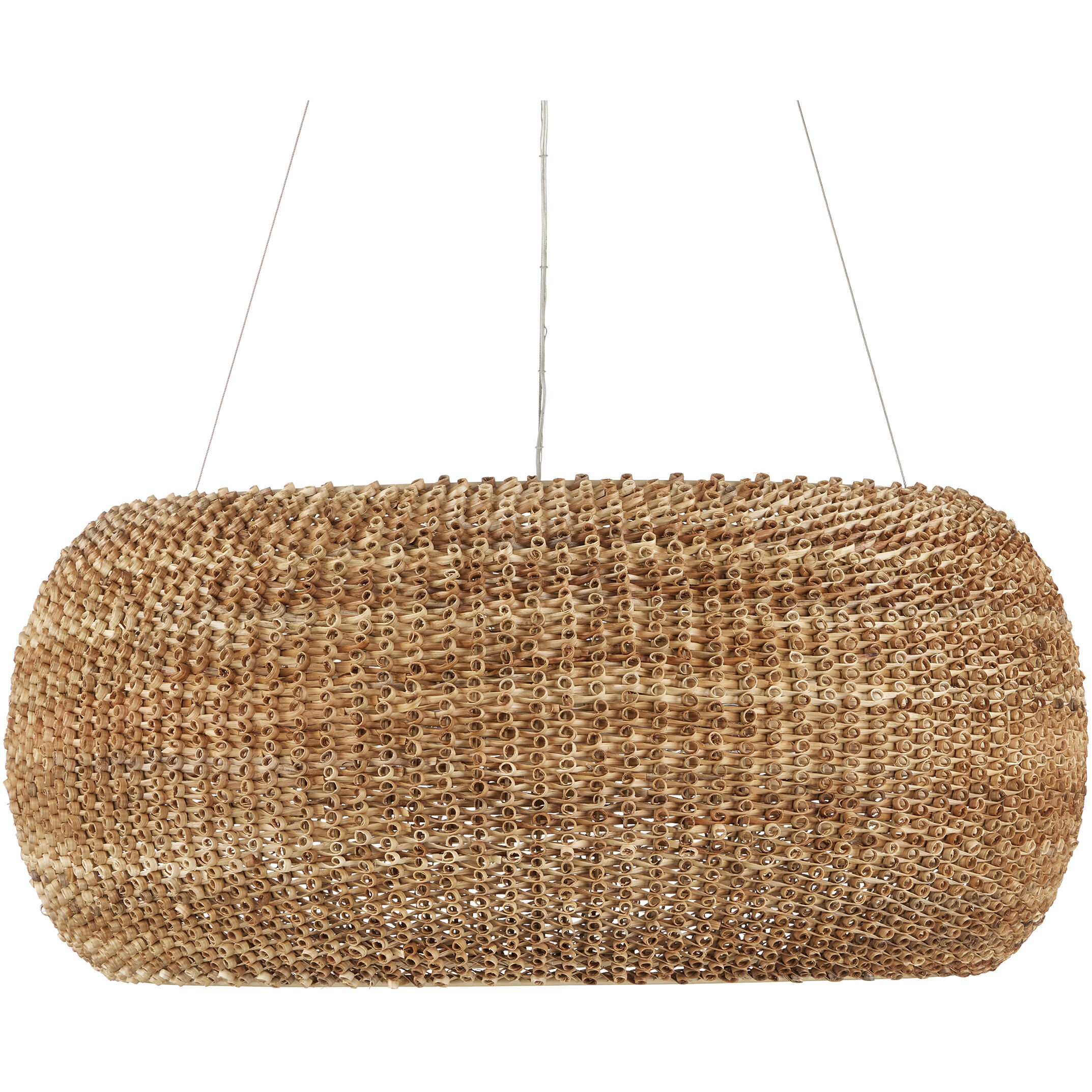 Boucle 6 Light 36 inch Natural/Beige Chandelier Ceiling Light