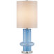 Aquaviva 27.75 inch 150 watt Blue/Clear/Polished Nickel Table Lamp Portable Light