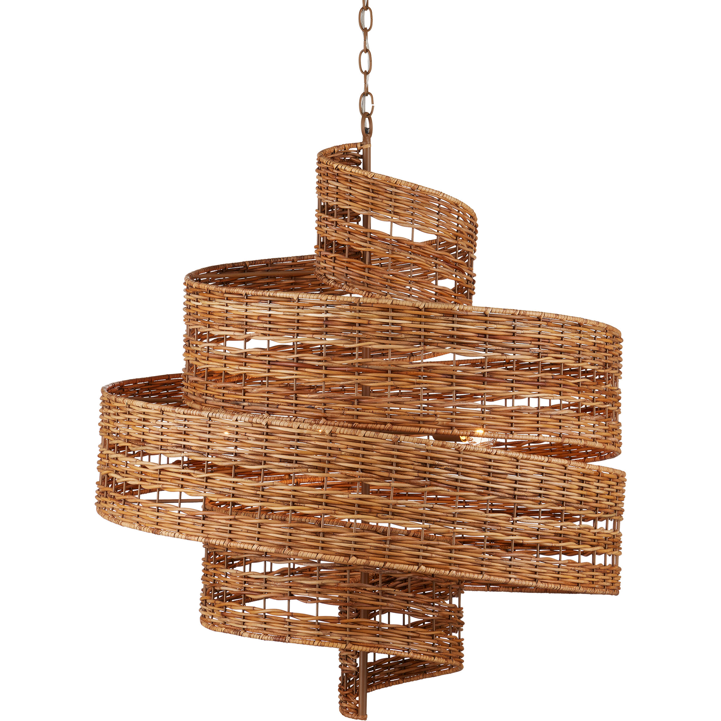 Saisei 5 Light 32 inch Natural/Khaki Chandelier Ceiling Light, Hiroshi Koshitaka Collection