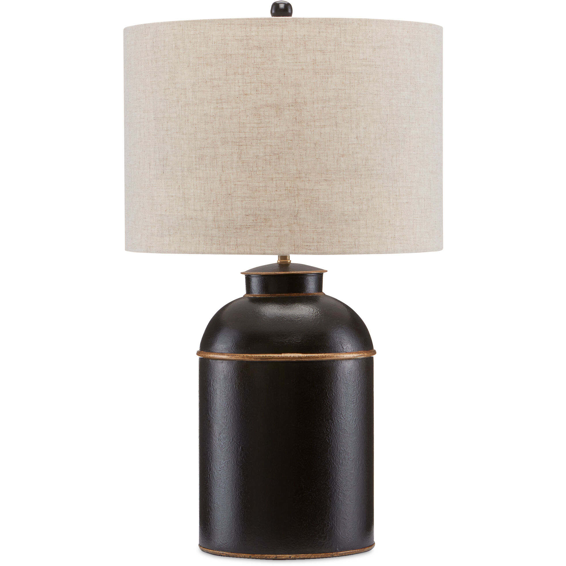 London 27.5 inch 150 watt Black/Gold Table Lamp Portable Light