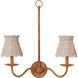 Annabelle Whitewash 6 inch Tapered Chandelier Shade, Suzanne Duin Collection