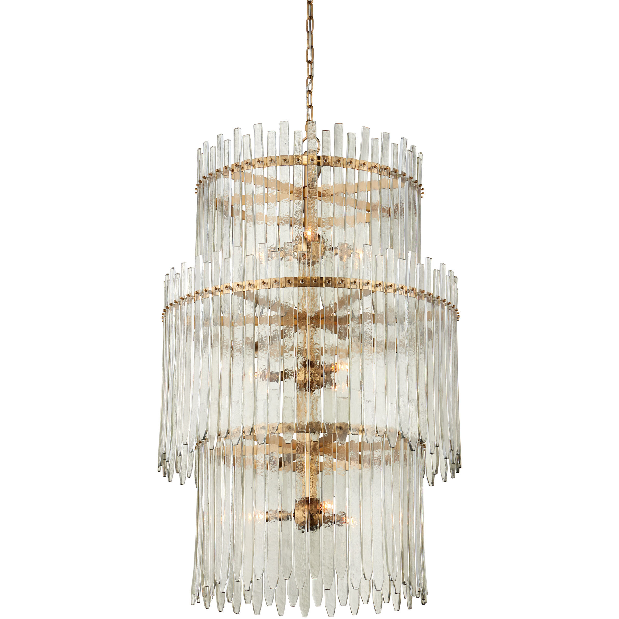 Electra 9 Light 29 inch Clear/Antique Brass Chandelier Ceiling Light