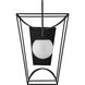 Rochefort 1 Light 31 inch Black/White Indoor/Outdoor Wall Sconce, Large