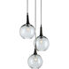 Beckett Trio 3 Light 18 inch Emery Rust Pendant Ceiling Light