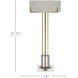 Winsland 31.5 inch 9 watt Polished Brass/Clear Table Lamp Portable Light