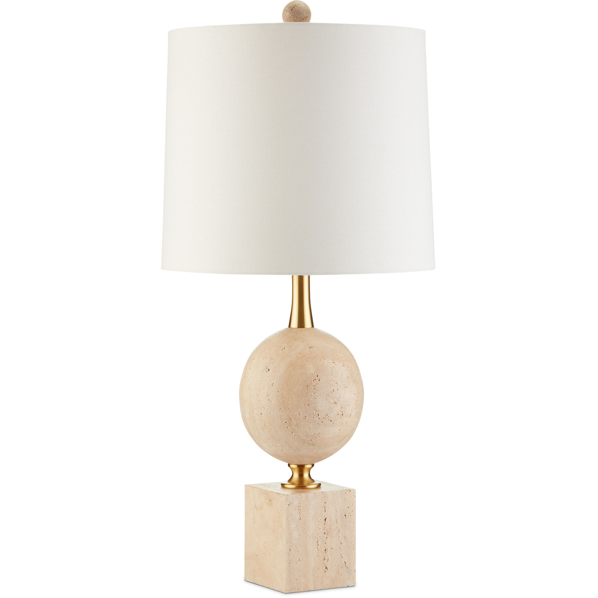Adorno 32.25 inch 150 watt Natural/Beige/Antique Brass Table Lamp Portable Light