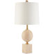 Adorno 32.25 inch 150 watt Natural/Beige/Antique Brass Table Lamp Portable Light