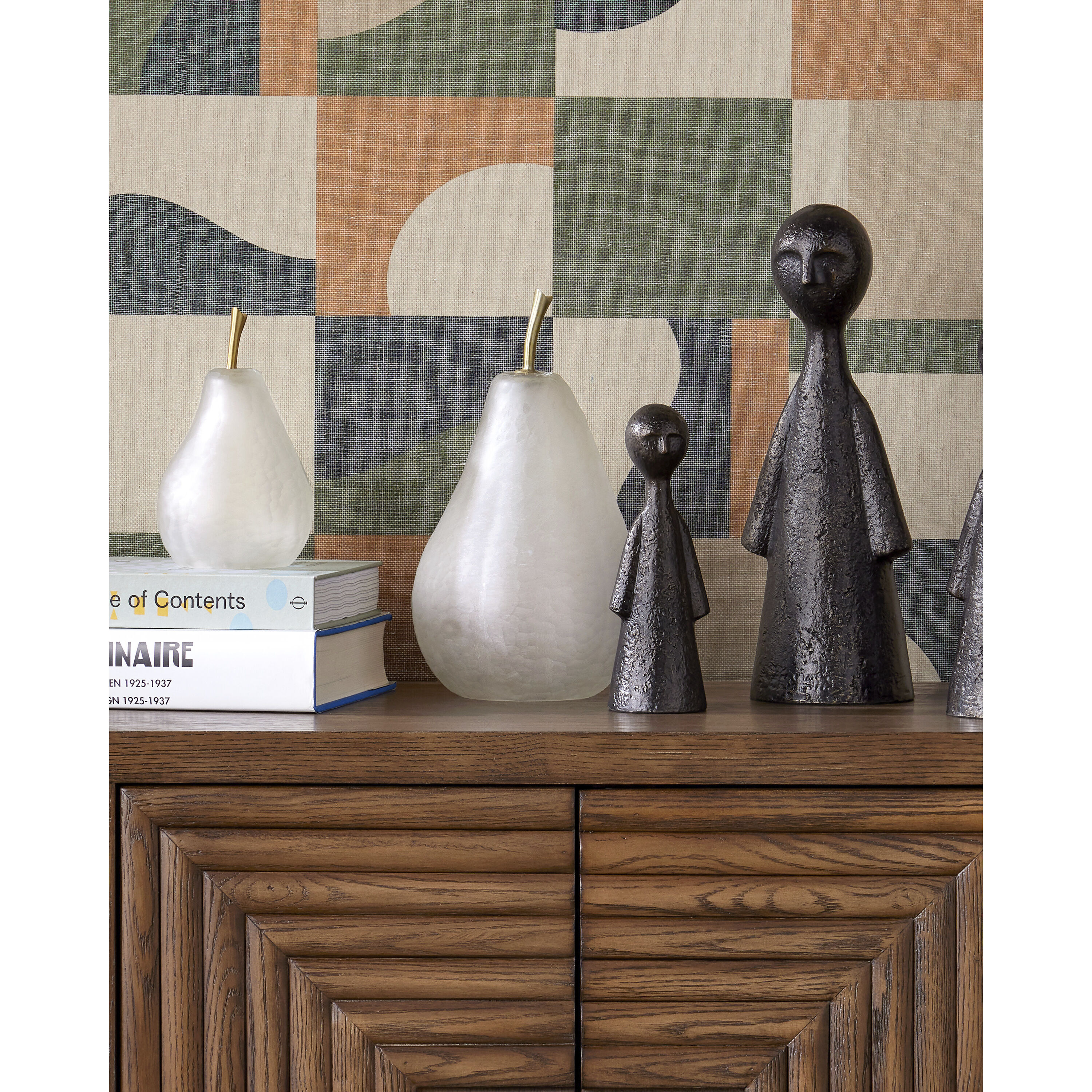 Pear 12.25 X 6.63 inch Sculptures, Set of 2