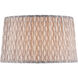 Plume Stone/Ivory Tapered Lamp Shade