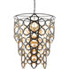 Mauresque 9 Light 36.5 inch Bronze Gold/Contemporary Gold Leaf Chandelier Ceiling Light
