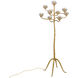 Agave Americana 72 inch 60 watt Contemporary Gold Leaf Floor Candelabra Portable Light, Marjorie Skouras Collection