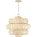 Antibes 3 Light 22.5 inch Bleached Natural/Snow White Chandelier Ceiling Light, Small