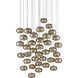 Pepper 36 Light 37.25 inch Painted Silver/Nickel Multi-Drop Pendant Ceiling Light