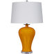 Imperial 31 inch 150 watt Imperial Yellow/Clear/Natural Brass Table Lamp Portable Light
