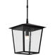 Bening 1 Light 14 inch Midnight Outdoor Hanging Lantern, Small